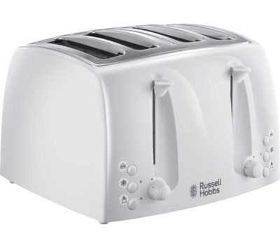 RUSSELL HOBBS Textures 21650 4-Slice Toaster - White